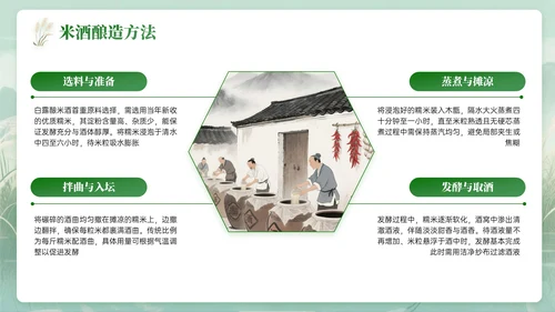 绿色中国风白露节气知识PPT模板