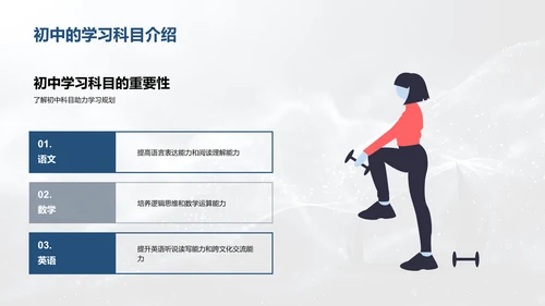 初中生活规划讲座PPT模板
