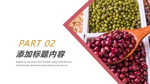五谷杂粮土特产农产品生态食品PPT模板