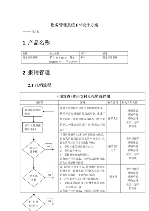 财务管理系统设计方案.docx