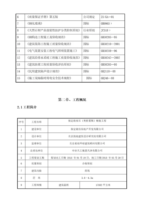 保定未来石奥特莱斯精装关键工程劳务分包综合施工专题方案