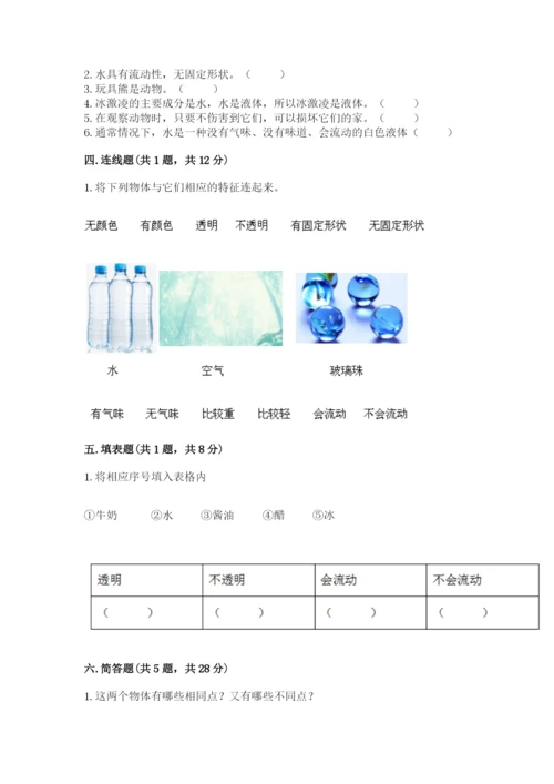 教科版小学科学一年级下册期末测试卷1套.docx