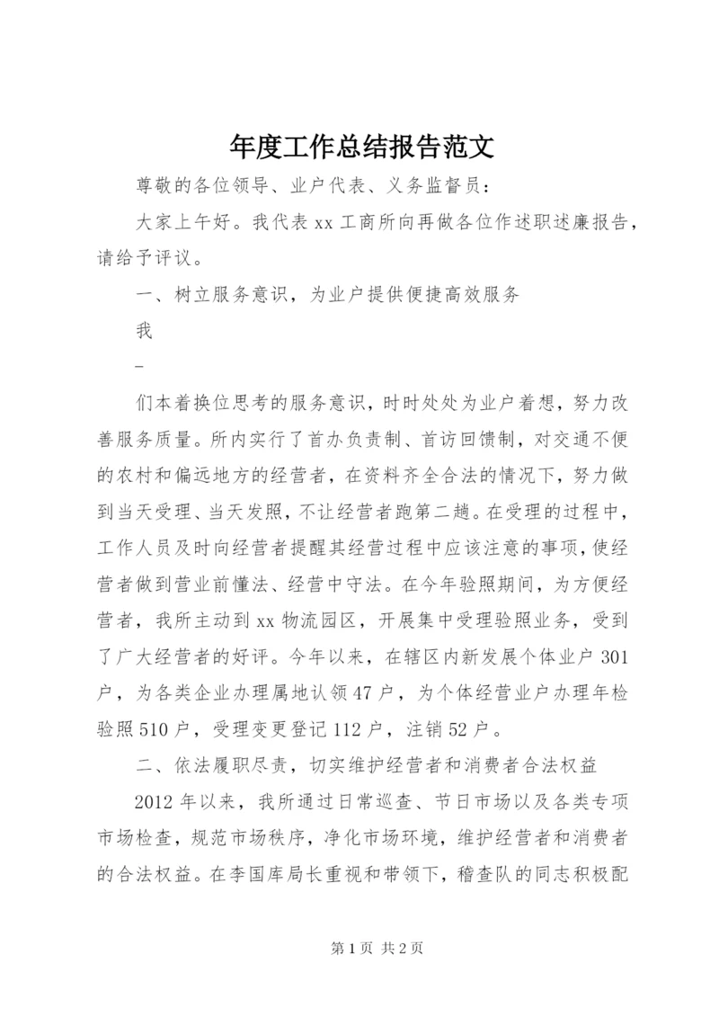 年度工作总结报告范文.docx