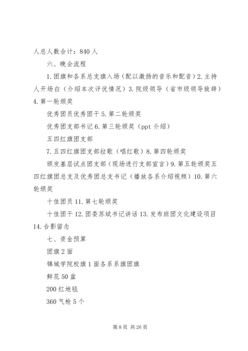 五四颁奖典礼活动总结.docx
