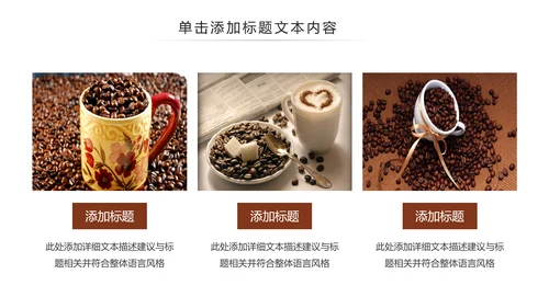 西餐厅咖啡产品介绍下午茶咖啡厅PPT模板