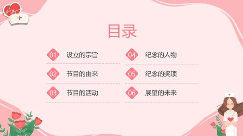 护士节白衣天使PPT模板