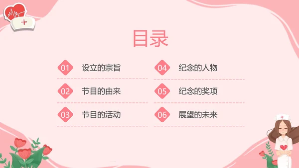 护士节白衣天使PPT模板