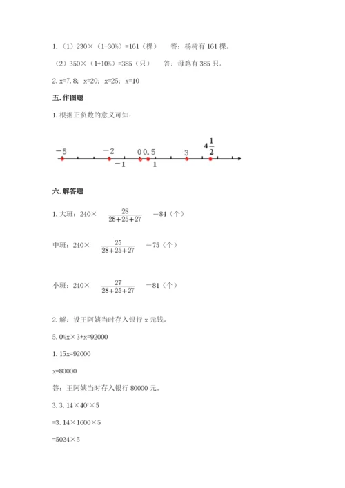 乐山市小升初数学测试卷精品有答案.docx