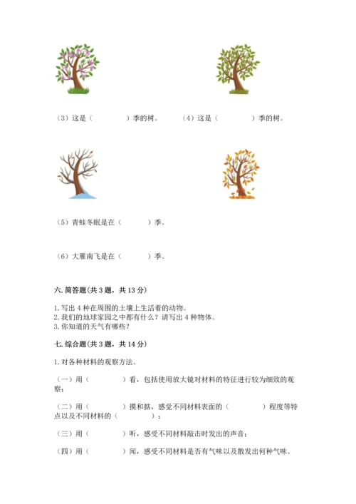 教科版二年级上册科学期末测试卷【历年真题】.docx