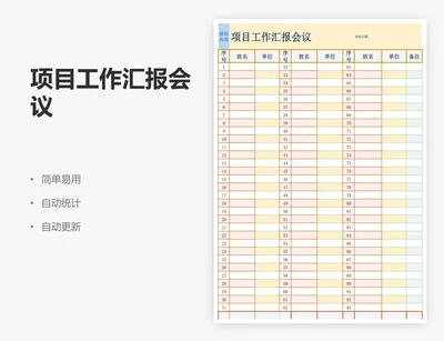 项目工作汇报会议