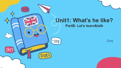 Unit1 What's he like? PartB  Let's talk&learn 课件(共