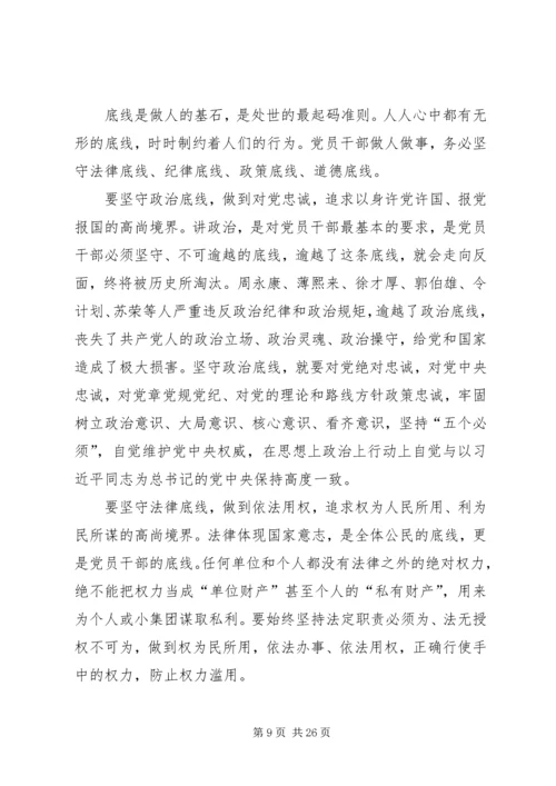 机关党支部“坚守纪律底线”专题讨论.docx