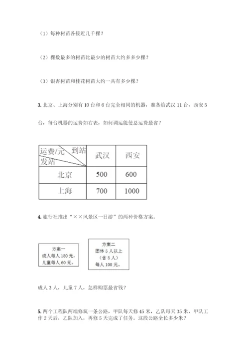 人教版数学四年级下册第一单元-四则运算-测试卷丨精品(网校专用).docx