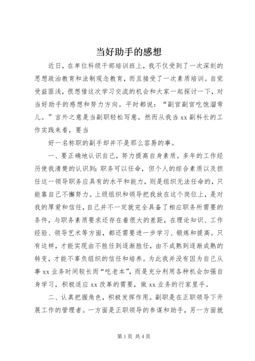 当好助手的感想 (2).docx