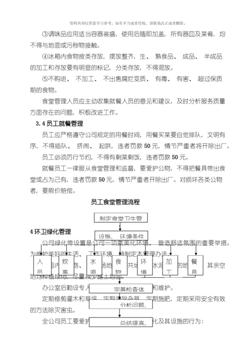 后勤管理制度模板.docx