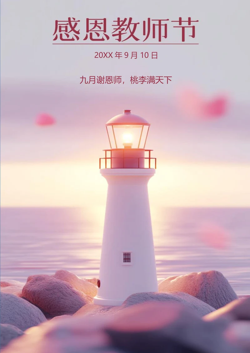 九月谢师恩教师节海报