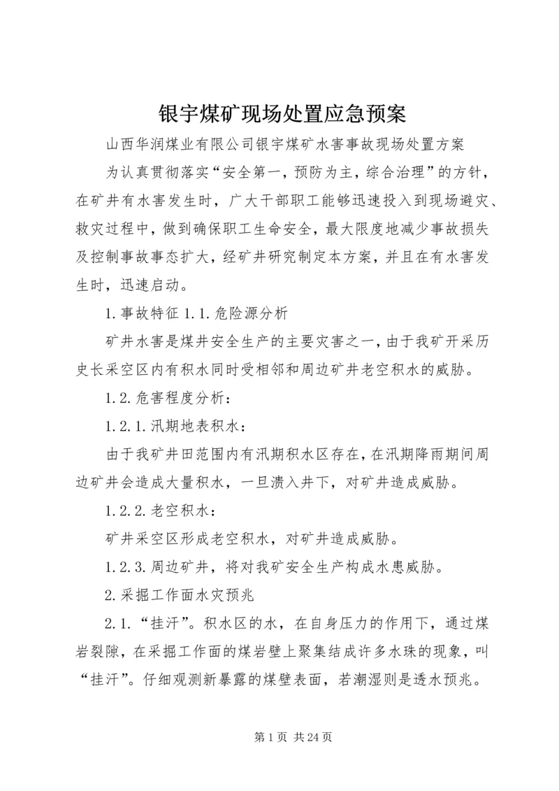 银宇煤矿现场处置应急预案.docx