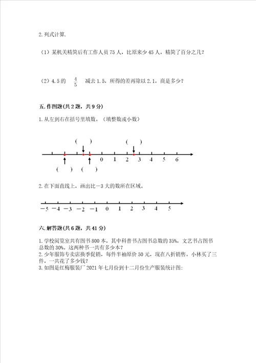 西师大版数学六年级下学期期末综合素养提升卷含完整答案精品