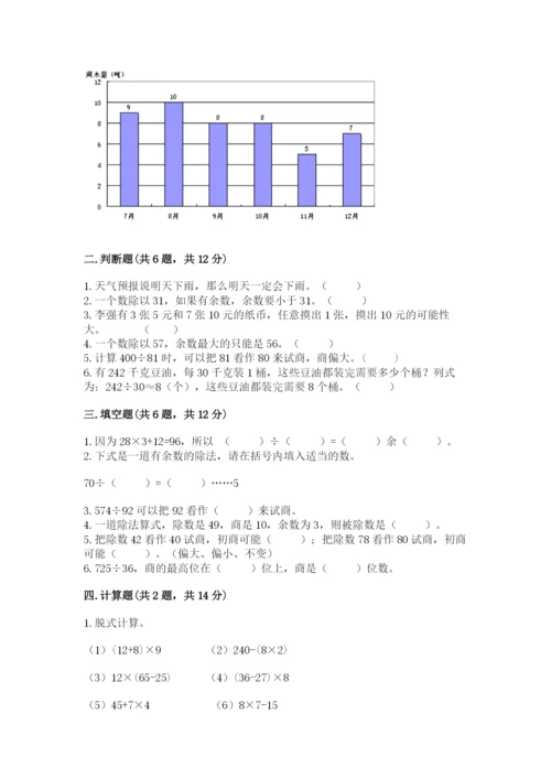 苏教版四年级上册数学期末卷附答案【预热题】.docx