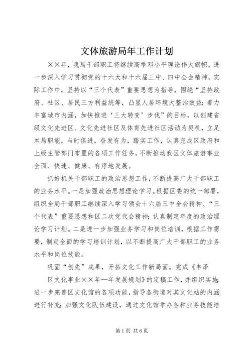 文体旅游局年工作计划 (2).docx