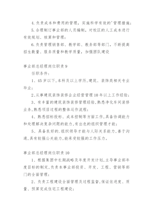 事业部总经理岗位职责.docx