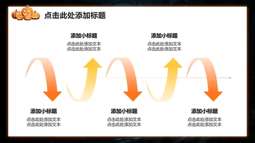 橙黄色3D风万圣节活动策划营销方案PPT模板