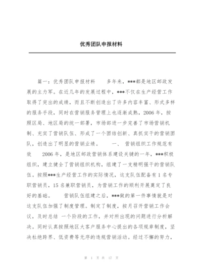 优秀团队申报材料.docx
