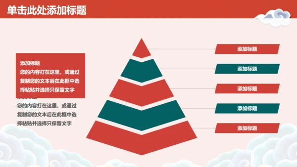 国潮中国风云纹年终工作汇报通用PPT模板