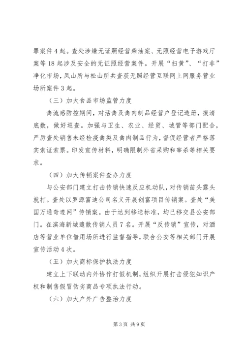 县工商局上半年工作报告 (3).docx