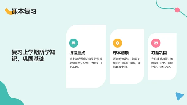 绿色扁平风暑假生活规划PPT模板