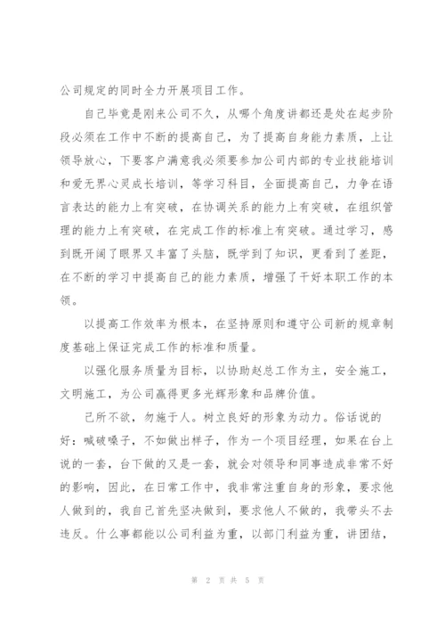 项目经理试用期个人总结.docx