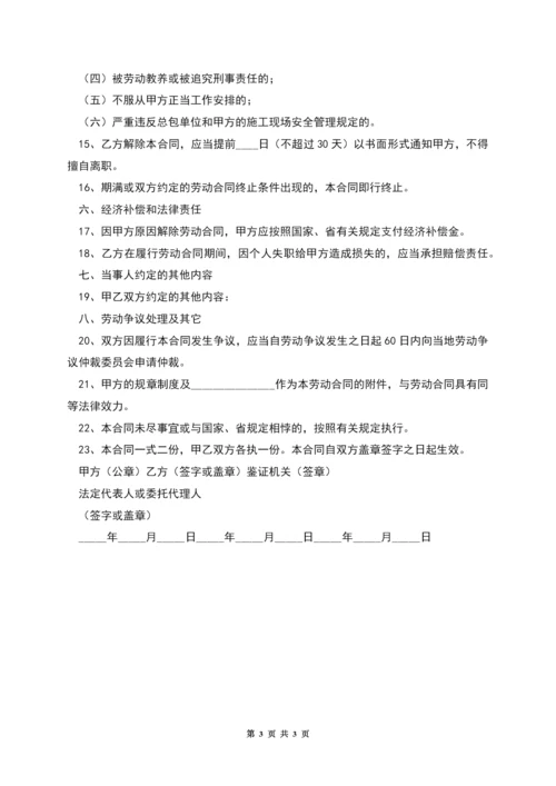 安徽农民工劳动合同.docx