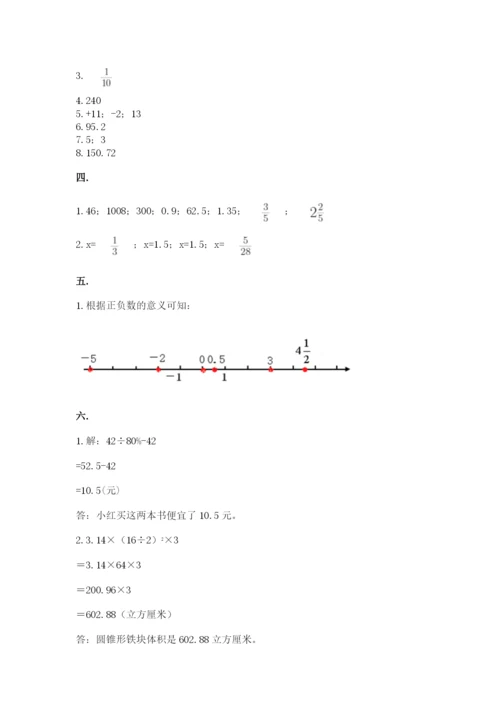 小学毕业班数学检测题【轻巧夺冠】.docx