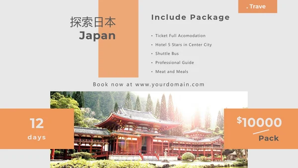 旅游行业背包客旅行社宣传旅游PPT模板