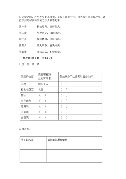 2023部编版四年级下册道德与法治期末测试卷（夺冠）.docx