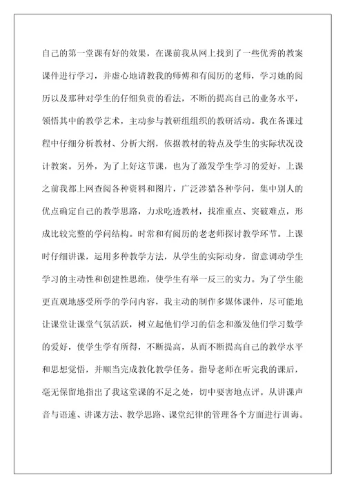 新教师见习总结最新5篇