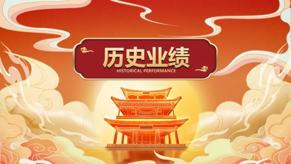 神仙道国潮日出通用PPT模板