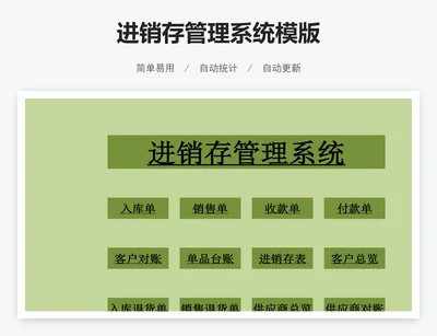 进销存管理系统模版
