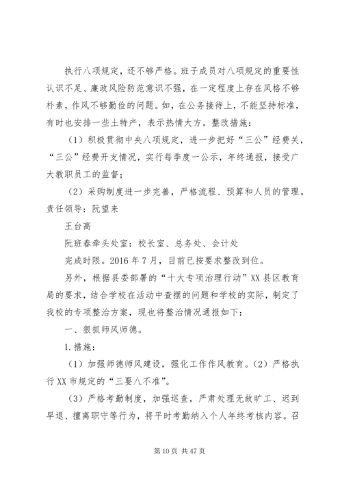 学校接受履职尽责督促检查问题整改反思报告.docx