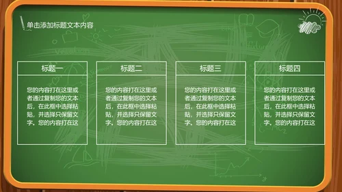 创意黑板教育培训教学设计公开课PPT模板
