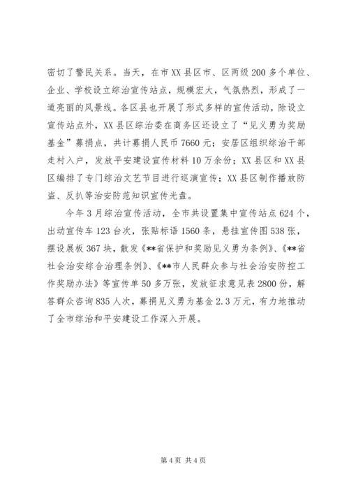 全市综治和平安建设宣传月活动总结.docx