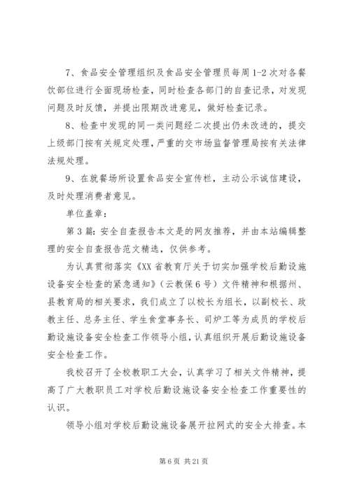 安全自查报告（含7篇）.docx