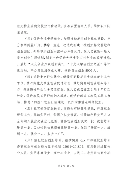 人力资源社会保障工作要点材料范文.docx