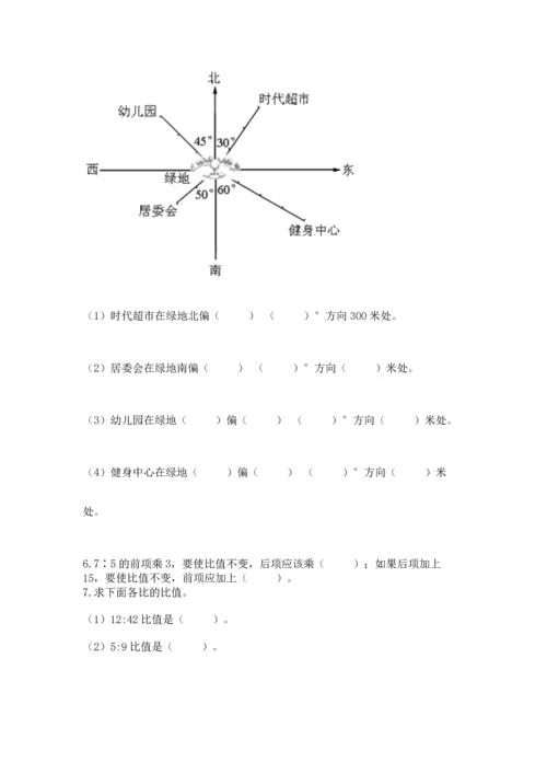 人教版六年级上册数学期末测试卷（夺分金卷）.docx