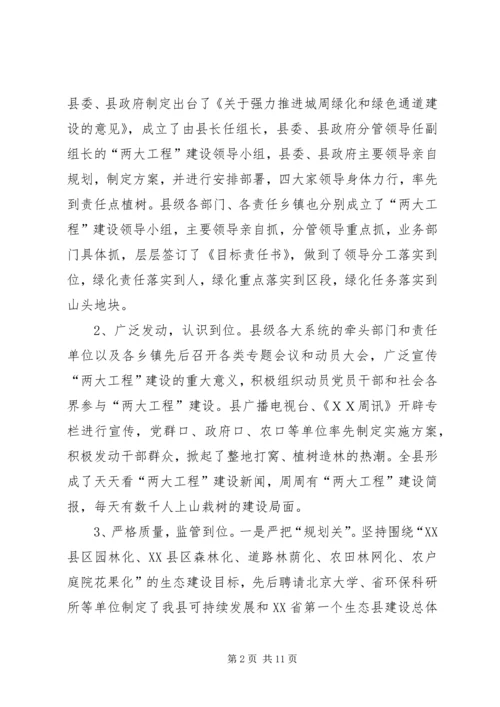 副县长在县城周绿化和绿色通道建设工作会讲话.docx