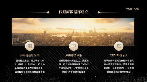 黑金简约风招商发布会PPT模板