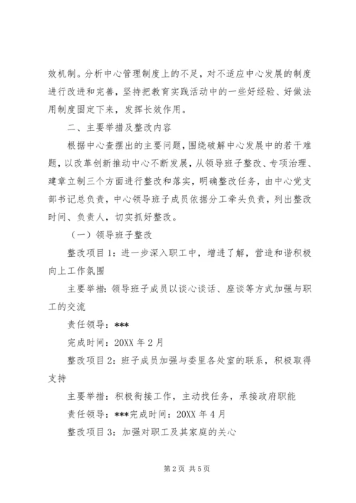 党的群众路线教育实践活动整改落实方案.docx