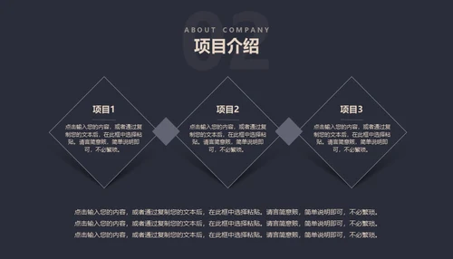 黑金创业融资商业计划书通用PPT母版