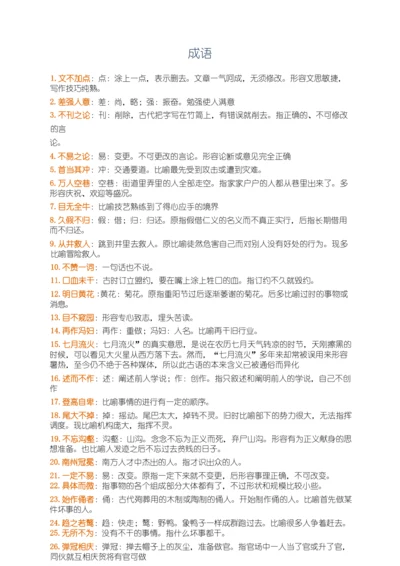 高考重点成语解释.docx