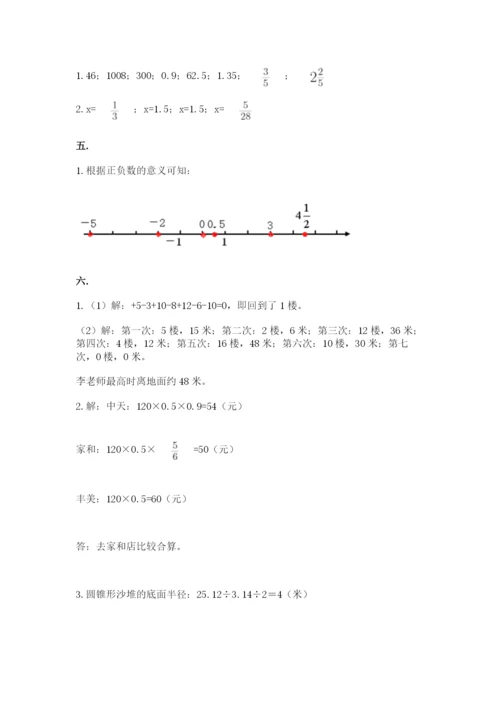 苏教版六年级数学小升初试卷附参考答案（基础题）.docx